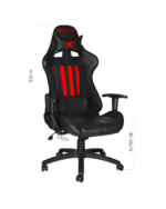 xtrike me gaming chair, ergonomic design, adjustable height, lumbar support, steel base, new