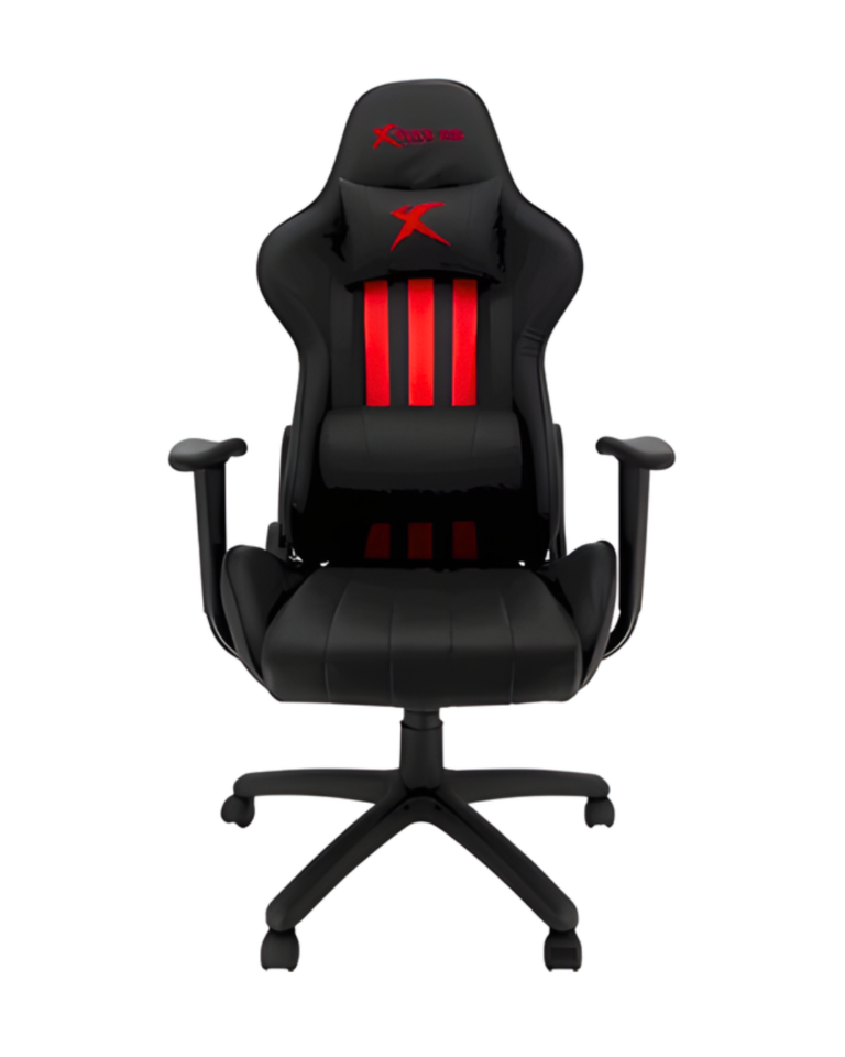 xtrike me gaming chair, ergonomic design, adjustable height, lumbar support, steel base, new