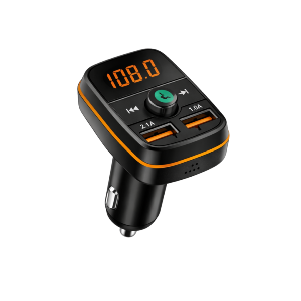 car fm transmitter fm s36 bluetooth 5.0 me dual usb fast charging, hands free & music player