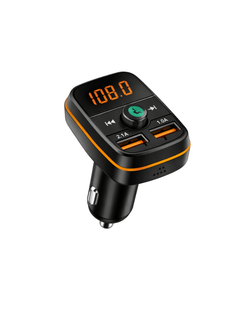 car fm transmitter fm s36 bluetooth 5.0 me dual usb fast charging, hands free & music player