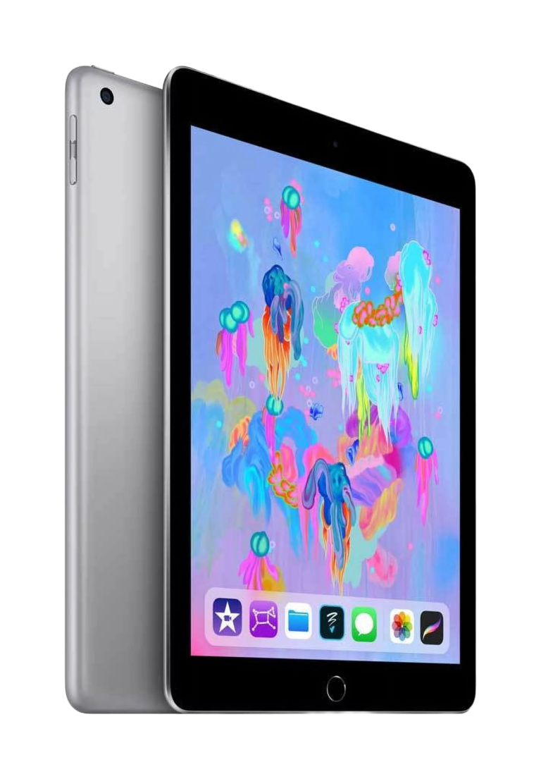 apple ipad 6th gen 9.7″ retina tablet, a10 fusion, 128gb storage, wi fi + cellular