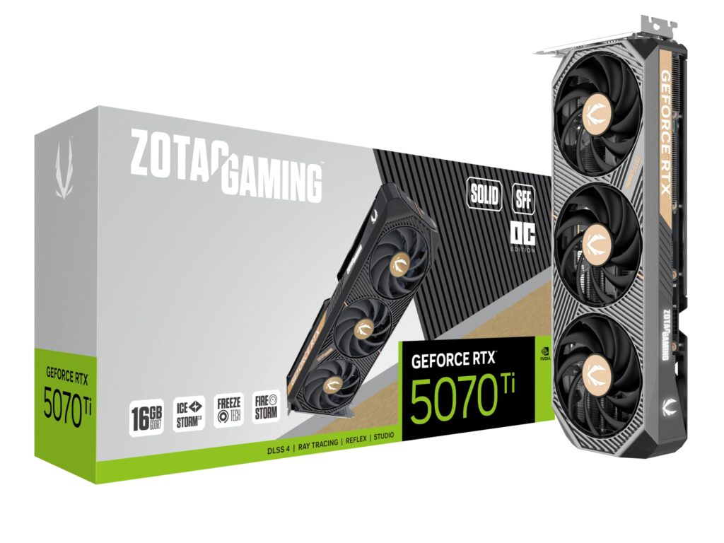 zotac graphics gaming & rendering, 16gb vram, nvidia geforce rtx 5070 ti, new