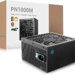 deepcool pn1000m psu, 1000w, atx 3.1/pcie 5.1, fully modular, 80+ gold, new