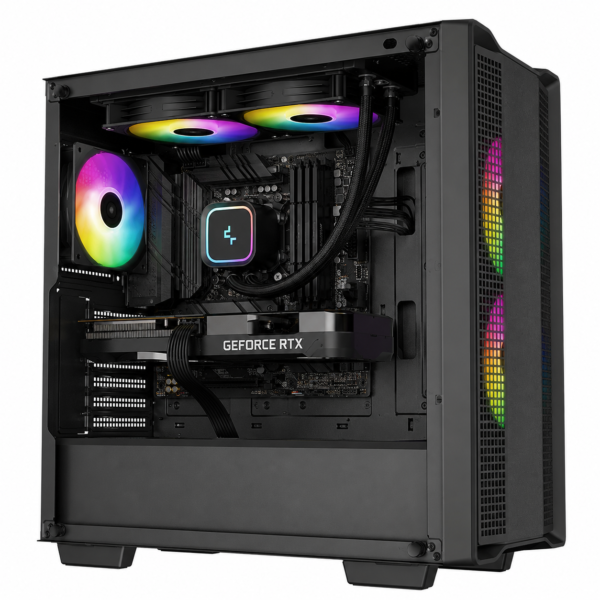 deepcool cc360 argb gaming pc, intel i7 gen14, 32gb ddr5, 1tb ssd nvme, rtx 5060/8gb, new