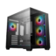 deepcool cg530 argb mid tower gaming case, tempered glass, 4x argb fans, new