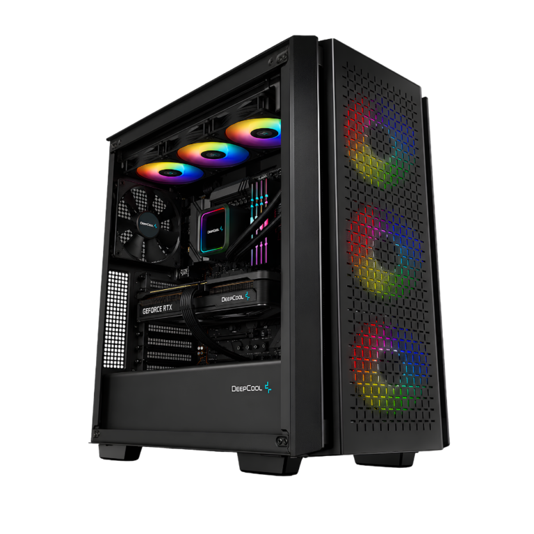 deepcool cg560 gaming pc, ryzen 7 9800x3d, 32gb ddr5, 2tb ssd nvme, rtx 5070/12gb, new