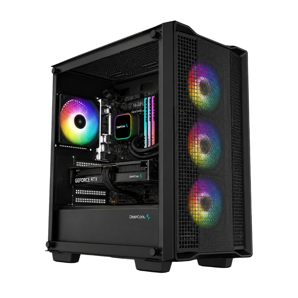 deepcool cc360 gaming pc, intel i5 gen14, 16gb ddr5, 1tb ssd nvme, rtx 5050/8gb, new