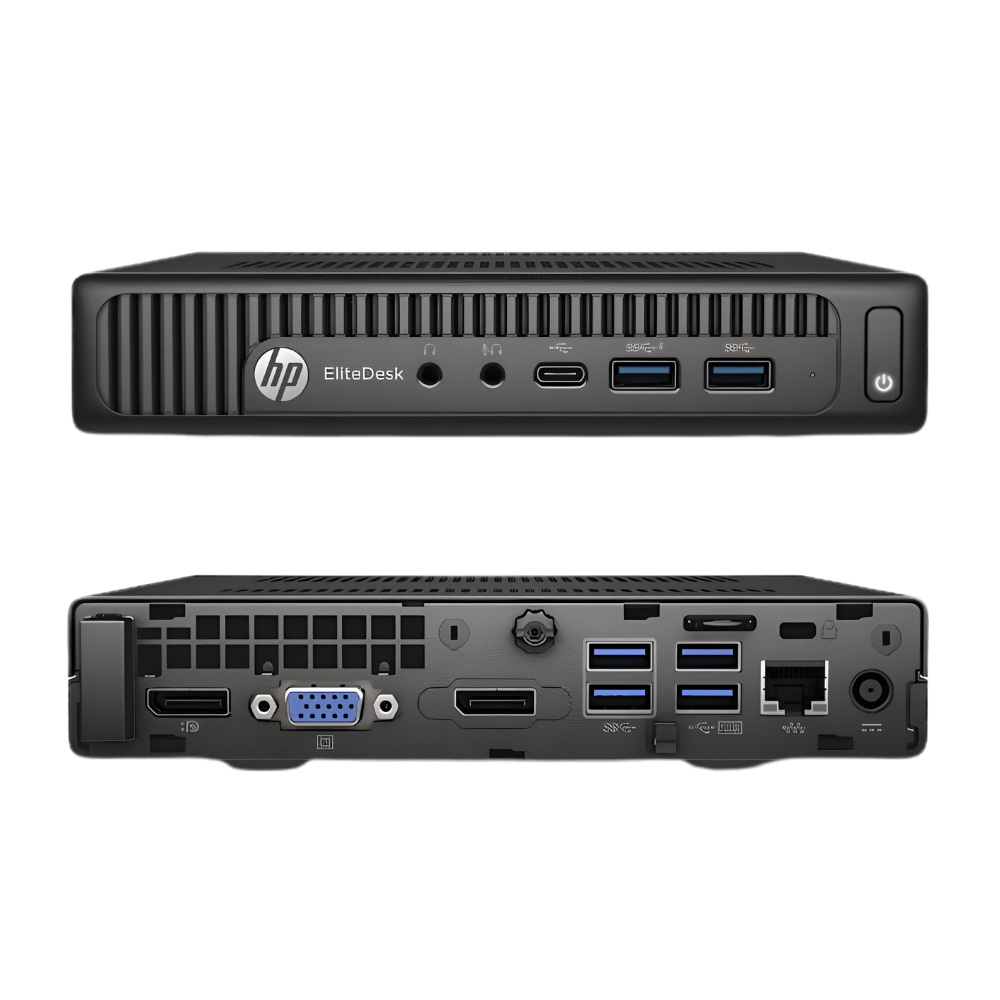 hp elitedesk 800 g2 dm mini pc, intel i5 gen6, 16gb ddr4, 128gb ssd