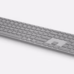 microsoft surface keyboard platinum gray, wireless & bluetooth, new