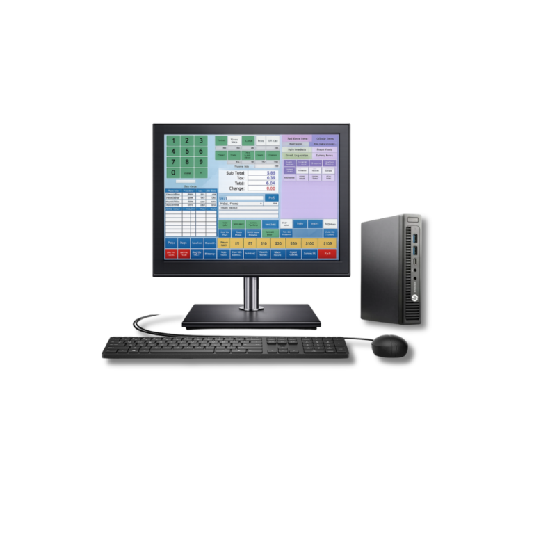 set biznesi pos, hp elitedesk 800 g2 + primelco 15” touchscreen