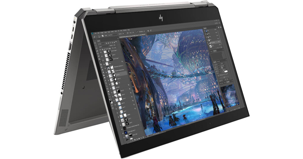 hp zbook studio x360 g5 15.6″ fhd touch workstation laptop, xeon e 2176m, 32gb ddr4, 512gb ssd nvme, quadro p1000/4gb