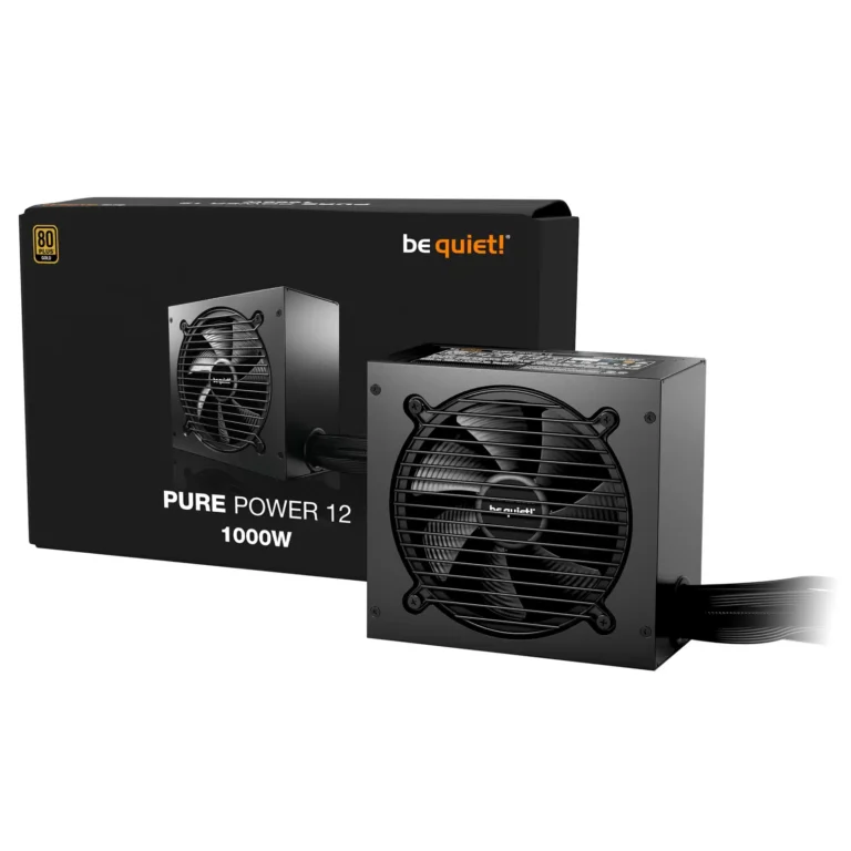 be quiet! power supply 12 1000w psu, atx 3.1/pcie 5.1, new