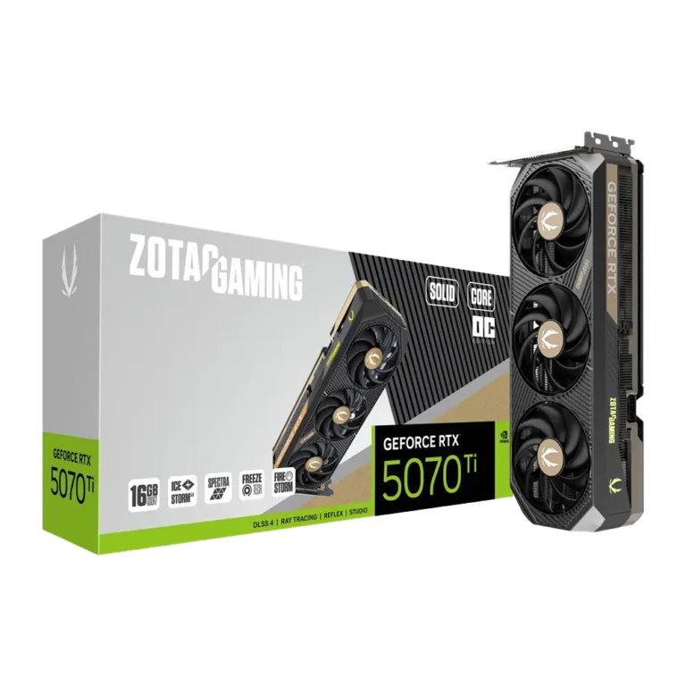 zotac gaming geforce rtx 5070ti/16gb graphics card, icestorm triple fan, new