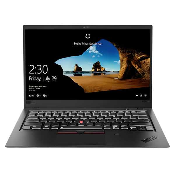 lenovo thinkpad x1 carbon gen6 14" fhd business laptop, intel i5 gen8, 16gb ram, 256gb ssd