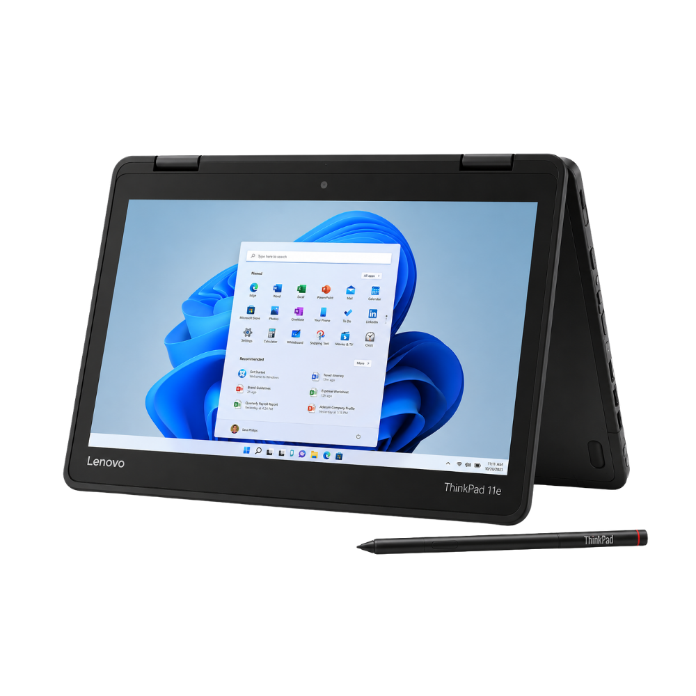 lenovo thinkpad yoga 11e 5th gen 11.6" hd touch x360, intel n5030, 8gb ddr4, 128gb ssd