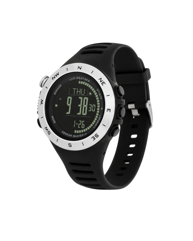german sensor smart watch with optical heart rate, barometer & health tracking, new