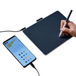 wacom one small bluetooth (ctc4110wlw1b) tablet grafik, pen pa bateri, 4096 nivele presioni, bluetooth & usb c, new