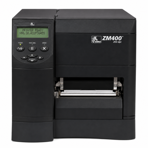 zebra zm400 industrial label printer 300 dpi thermal transfer
