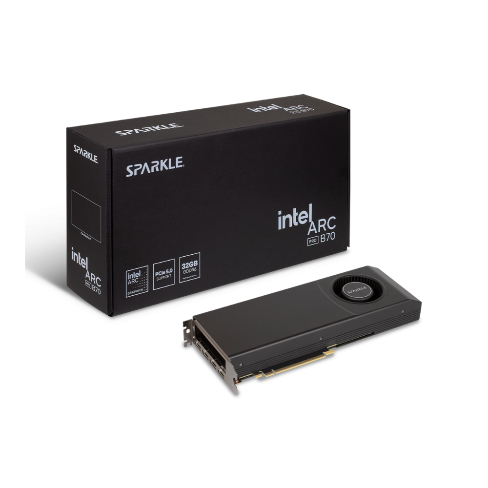 kartë grafike asrock intel arc pro b70 32gb gddr6 black