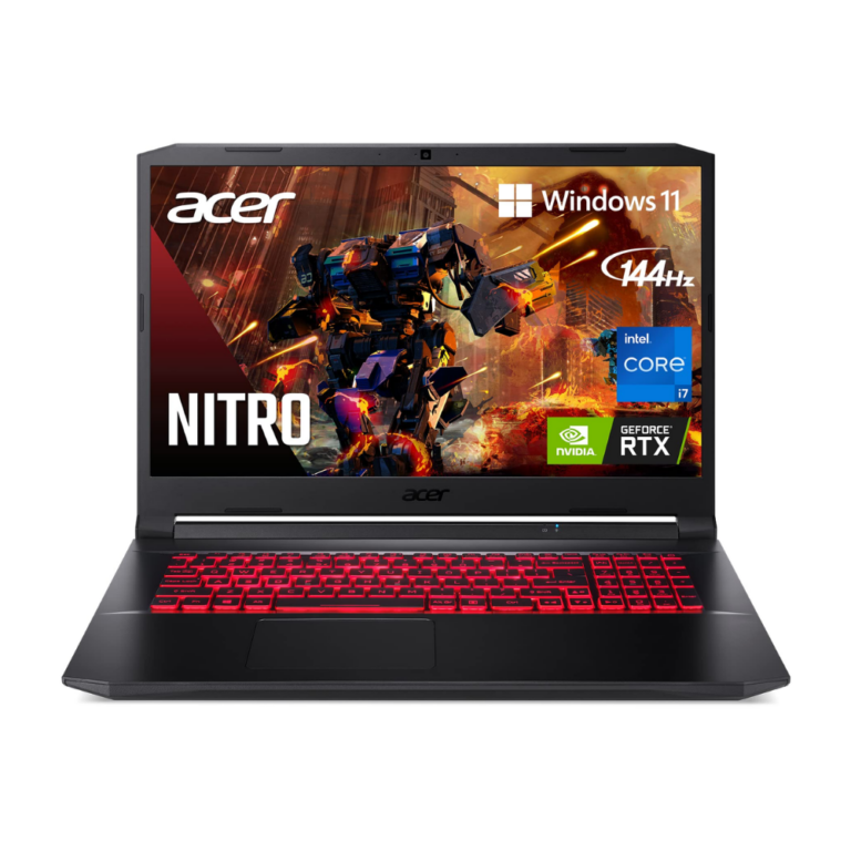 acer nitro an517 54 17.3" fhd 144 hz gaming laptop, intel i7 gen11, 32gb ram, 1tb ssd nvme, nvidia rtx3060 6gb, new