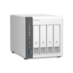 qnap ts 433 4 bay nas server, arm cortex a55 2.0ghz, 4gb ram, sata 6gb/s, new