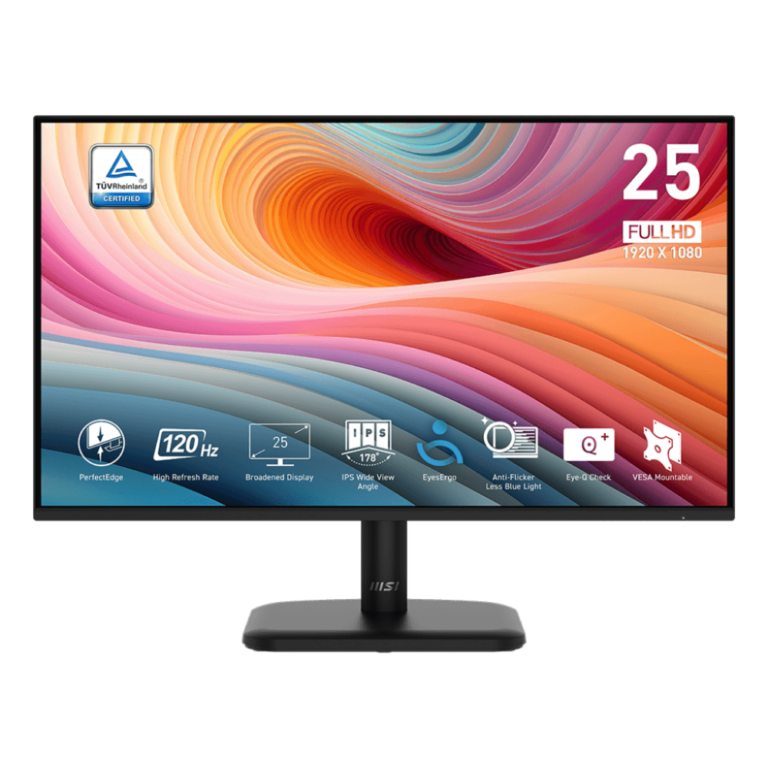 msi pro mp251l e2 24.5″ fhd ips professional monitor, 120hz, 1ms, new