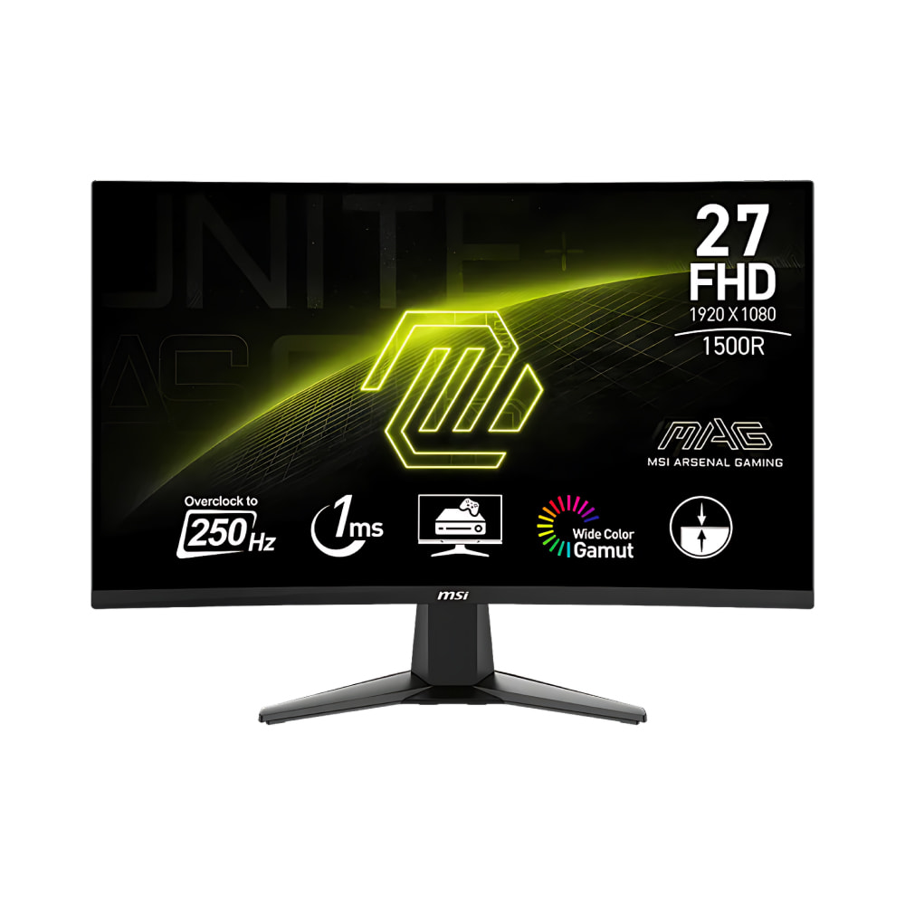 msi mag 27c6x 27″ fhd curved gaming monitor, 250hz, 1ms, new