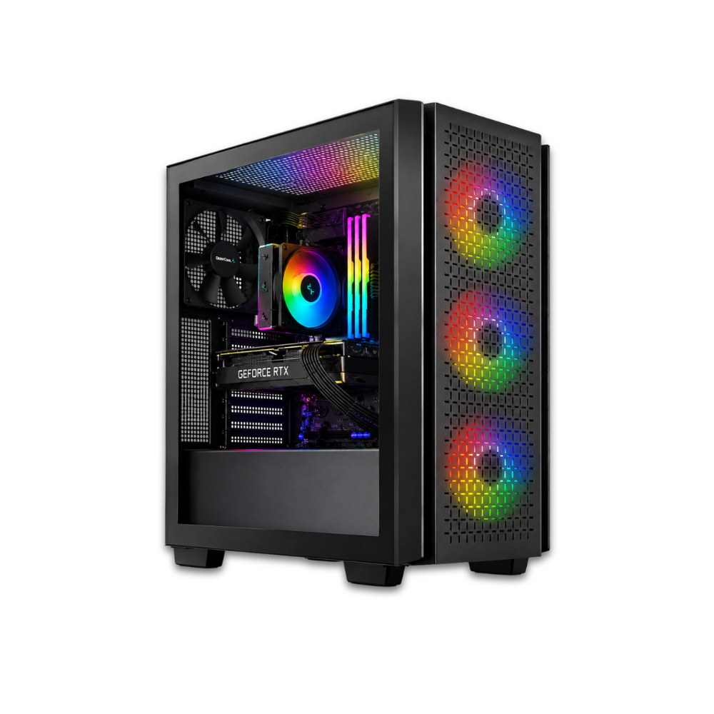 deepcool cg560 gaming pc, core i7 gen13, 32gb ddr5, 1tb nvme ssd, rtx 5050 8gb, new
