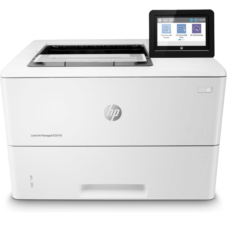 hp laserjet managed e50145 a4 mono professional laser printer, 43ppm, usb/lan