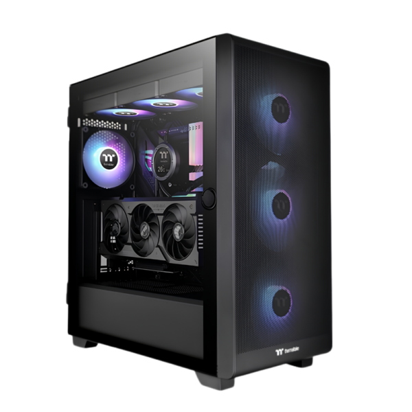 thermaltake s250 tg argb gaming pc, ryzen 7 9800x3d, 32gb ddr5 ram, 1tb nvme ssd, radeon rx 9070 xt 16gb, new