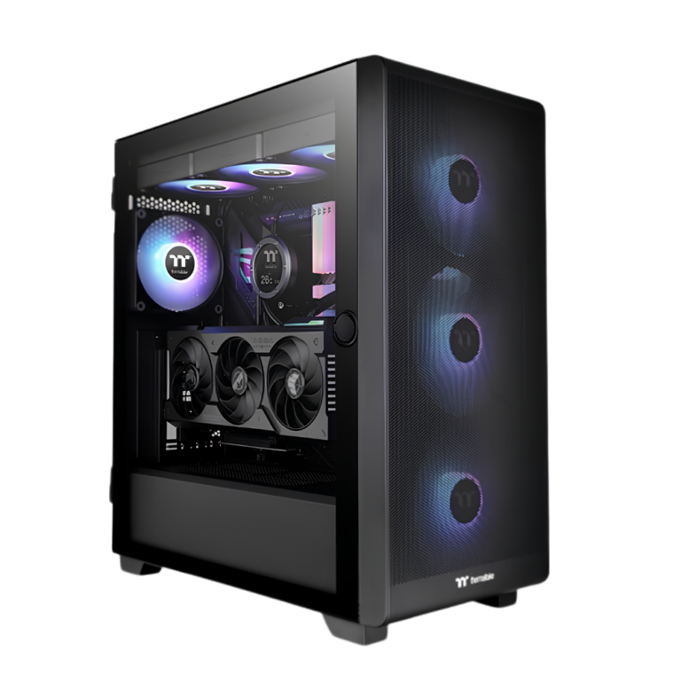 thermaltake s250 tg argb gaming pc, ryzen 7 9800x3d, 32gb ddr5 ram, 1tb nvme ssd, radeon rx 9070 xt 16gb, new